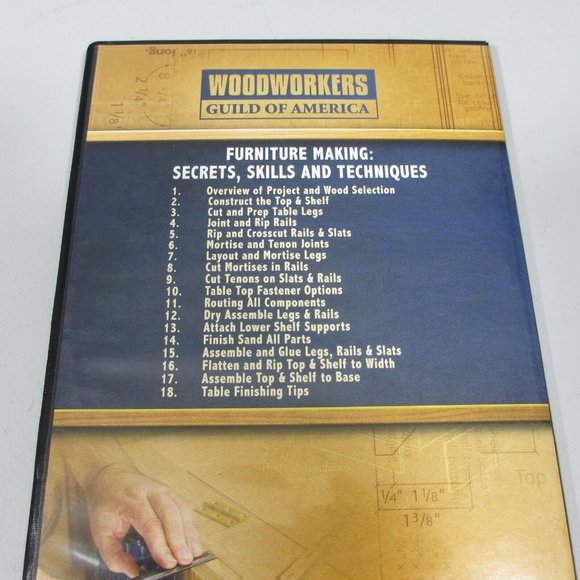 5 Woodworkers Guild of America Video Collection DVDs Techniques Cabinet Table - Picture 6 of 6